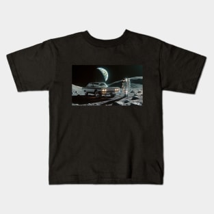 Dodge Coronet on the Moon Kids T-Shirt